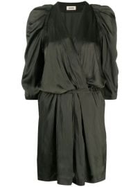 Zadig and Voltaire Ruz pleat-detail Satin Minidress - at Farfetch